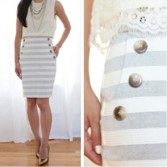 LOFT Dresses & Skirts - LOFT | Striped Sailor Pencil Skirt | NWOT